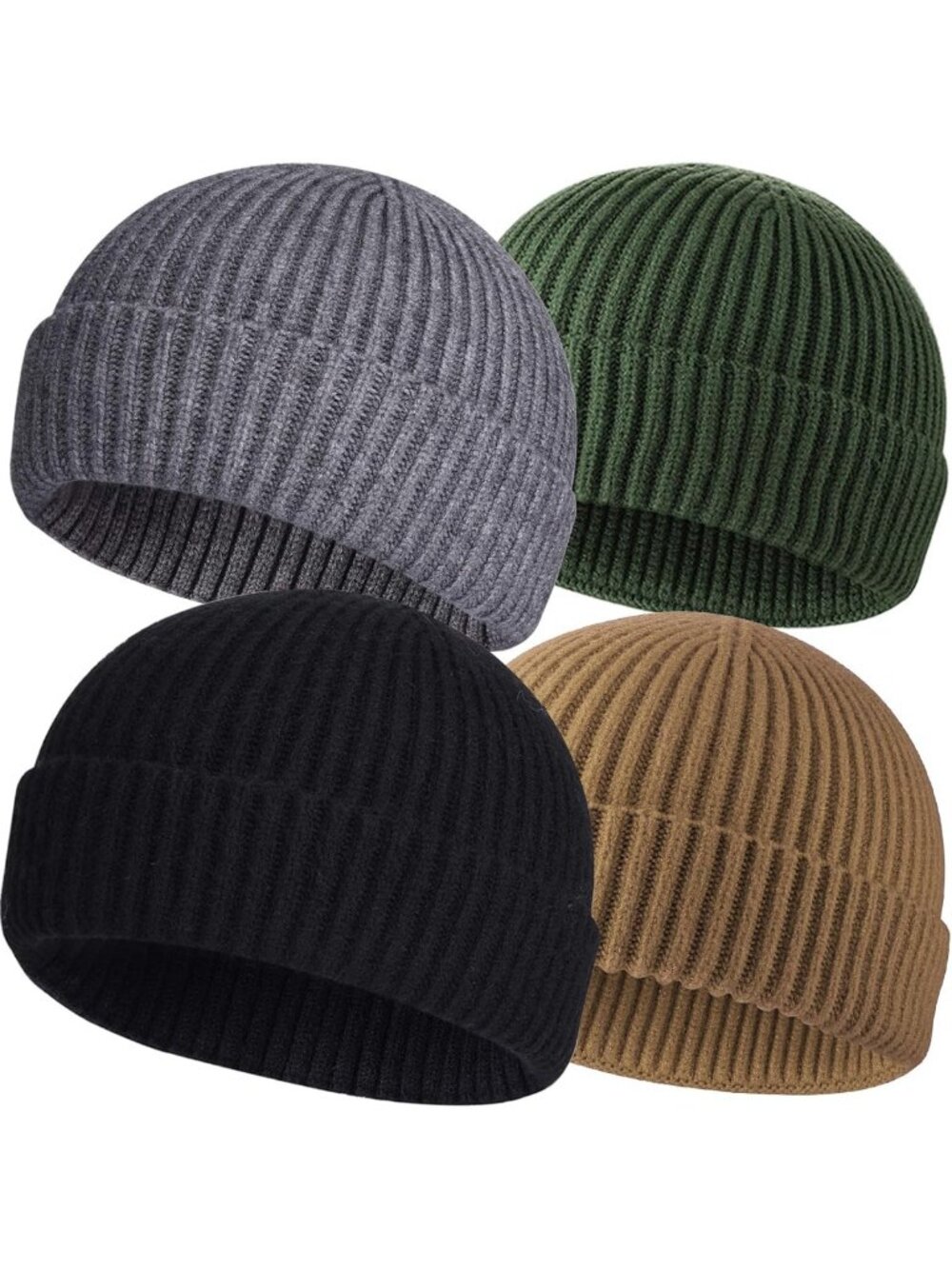 Cozy Knit Wool Fisherman Beanie for Men | Warm Winter Watch Cap Hat